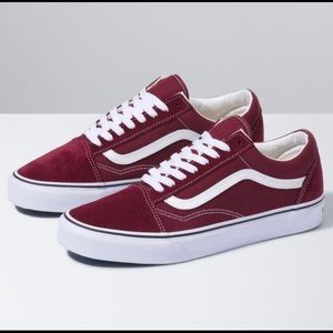 Burgundy VANS